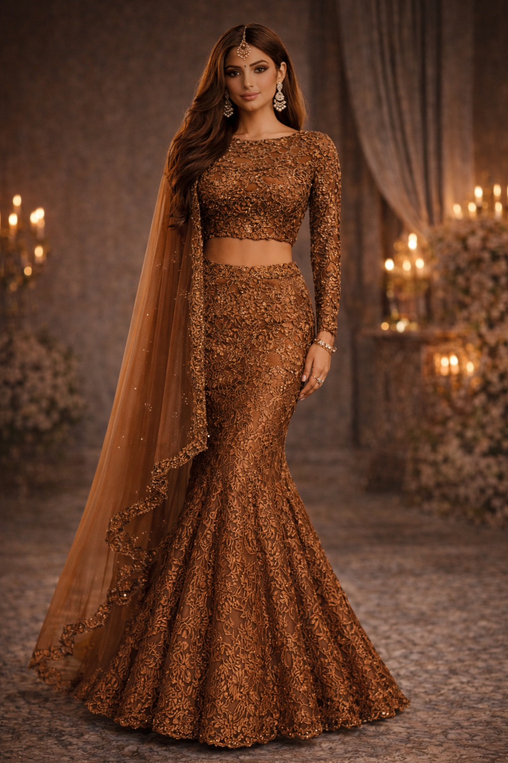 Silhouette | Mermaid Lengha
