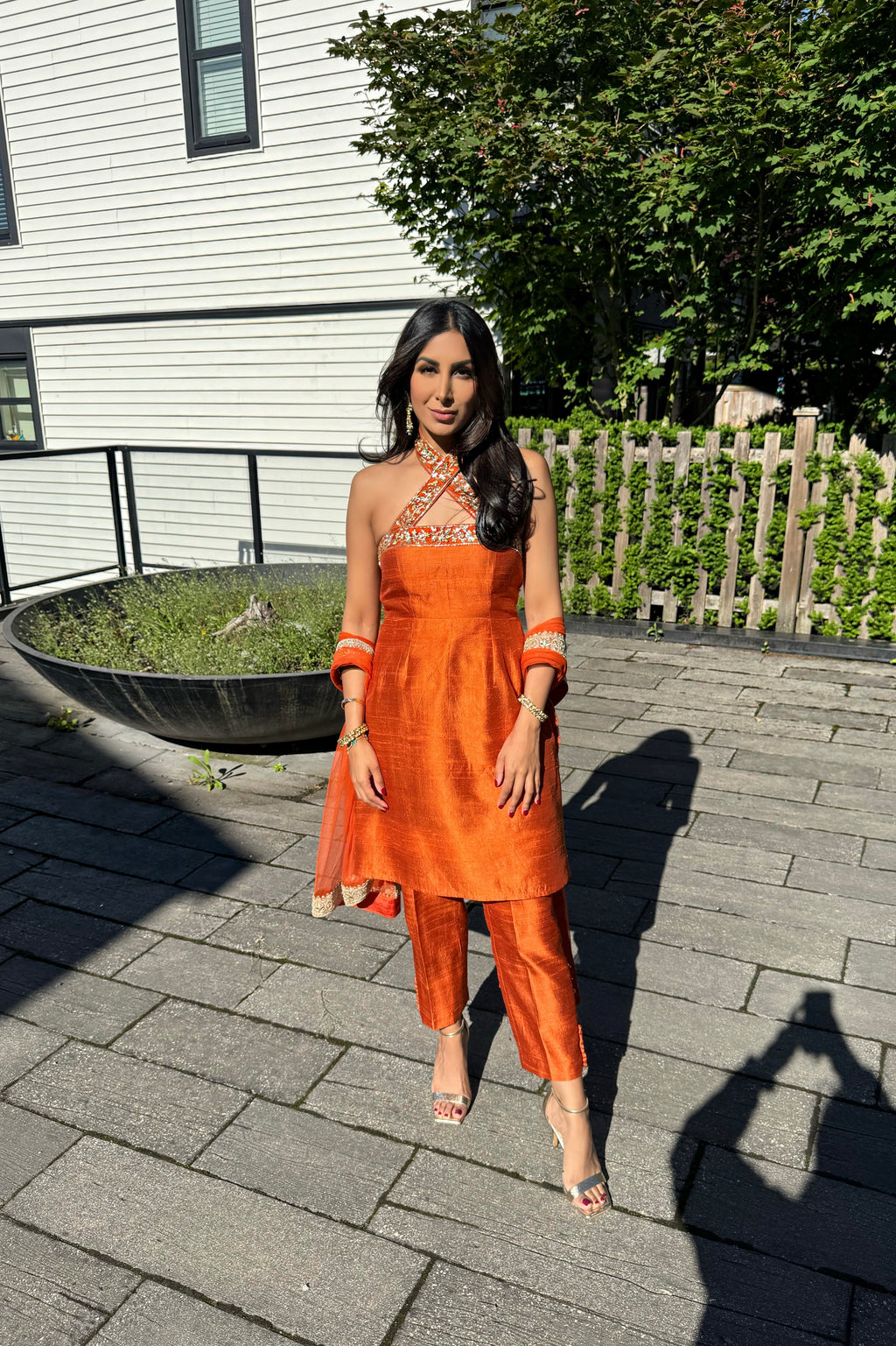Sunkissed | Orange Trouser Ensemble