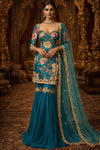 Sarai | Floral Embroidered Sharara
