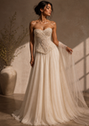 Dove | White Corset Lengha