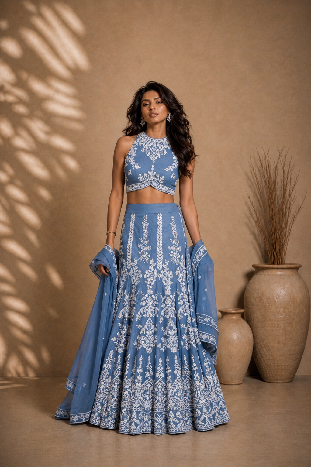 Naiya | Embroidered Lengha