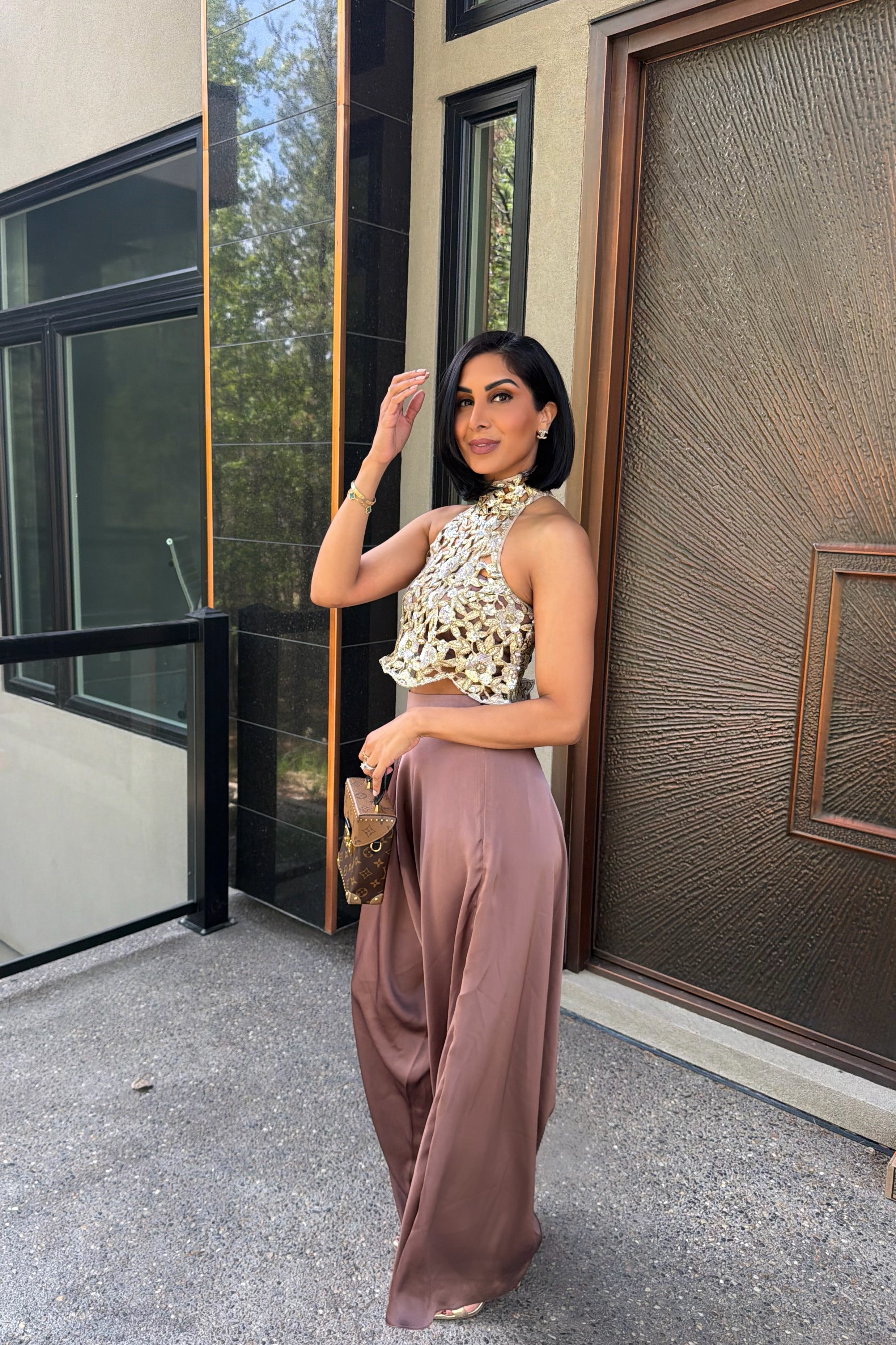 Amaira | Embroidered Top & Pant Set
