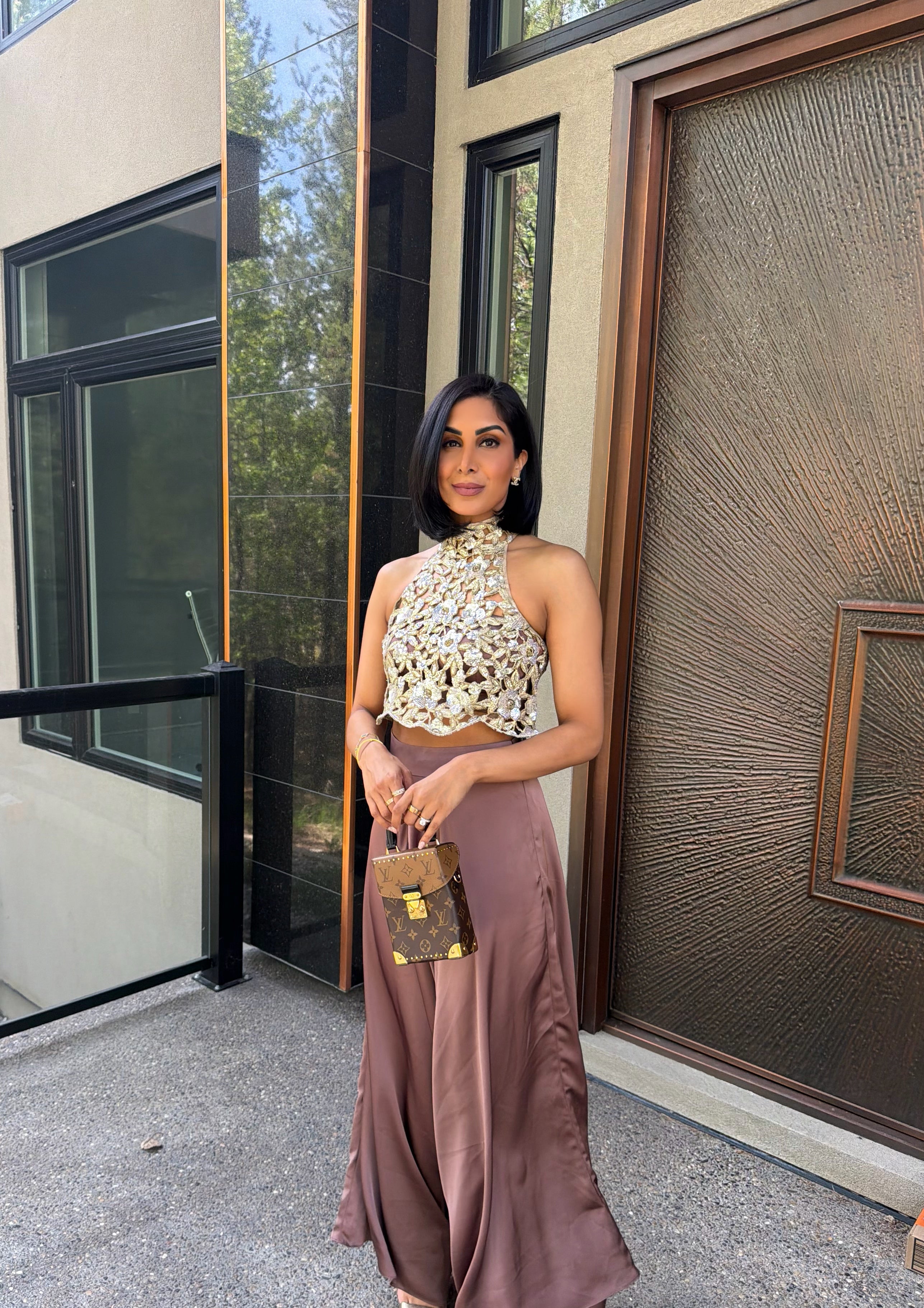 Amaira | Embroidered Top & Pant Set