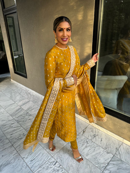 Diya | Mustard Yellow Pajami Suit