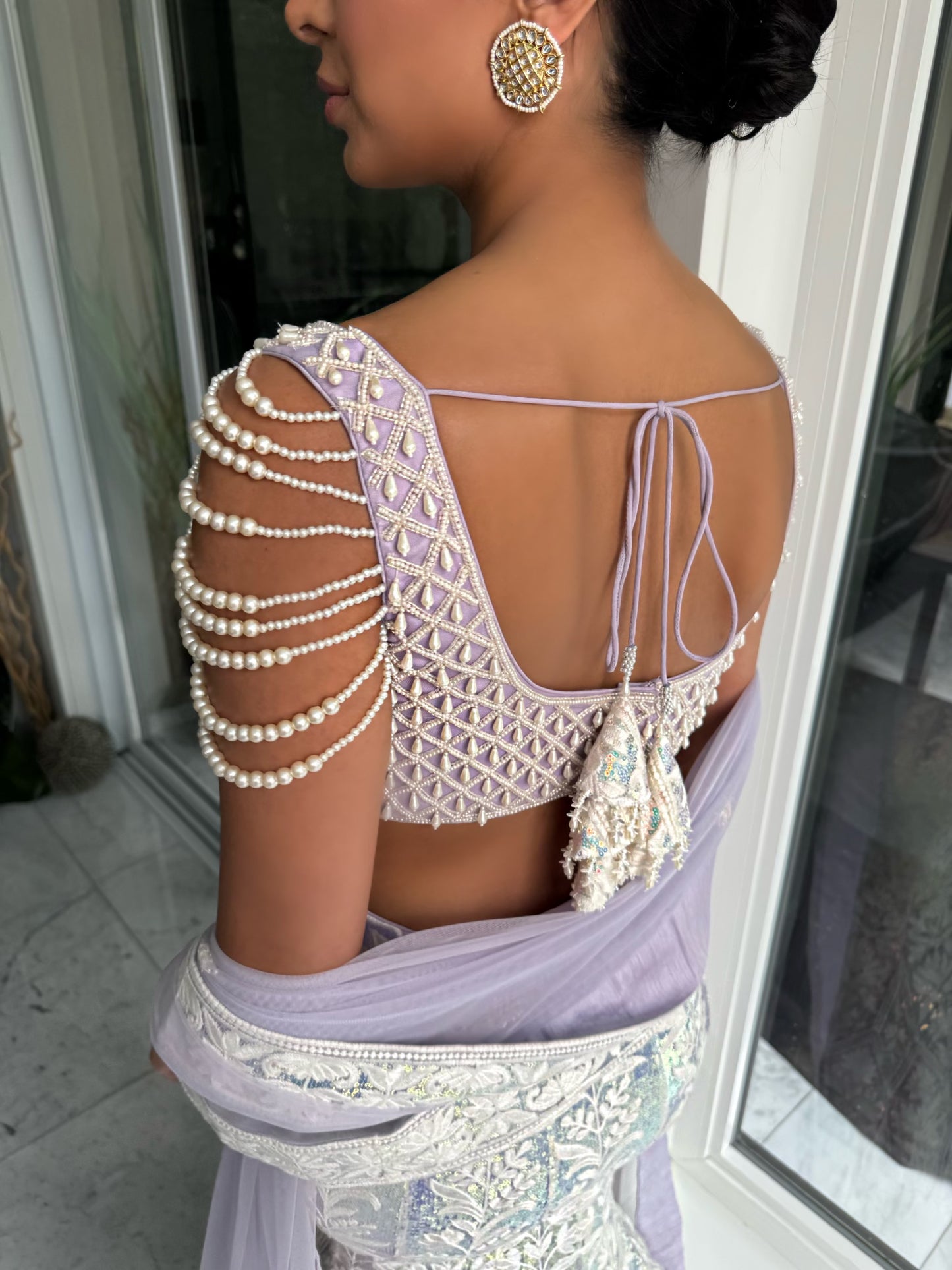 Salene | Lavender Fishtail Lengha