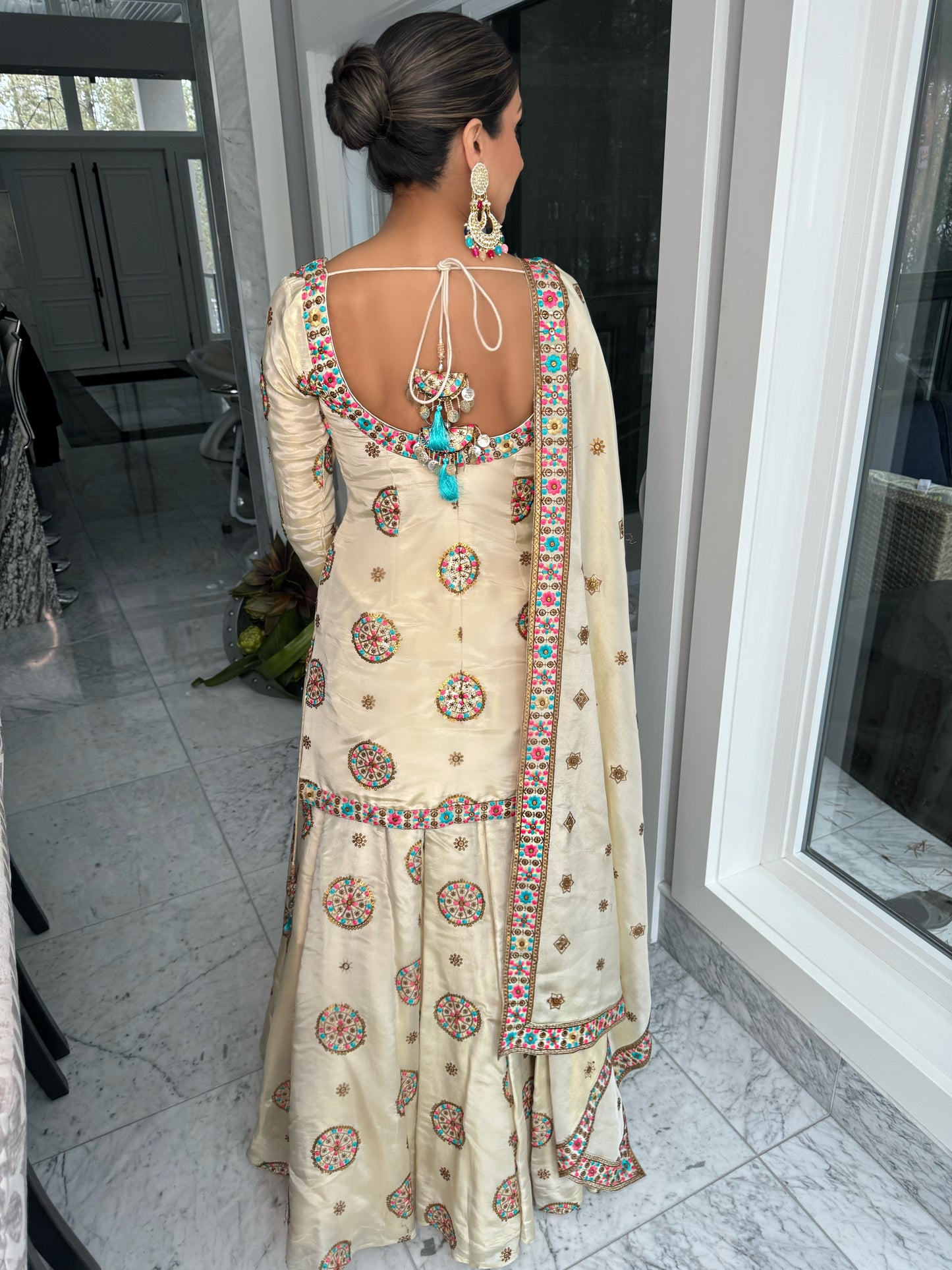 Mehr | Printed Lengha