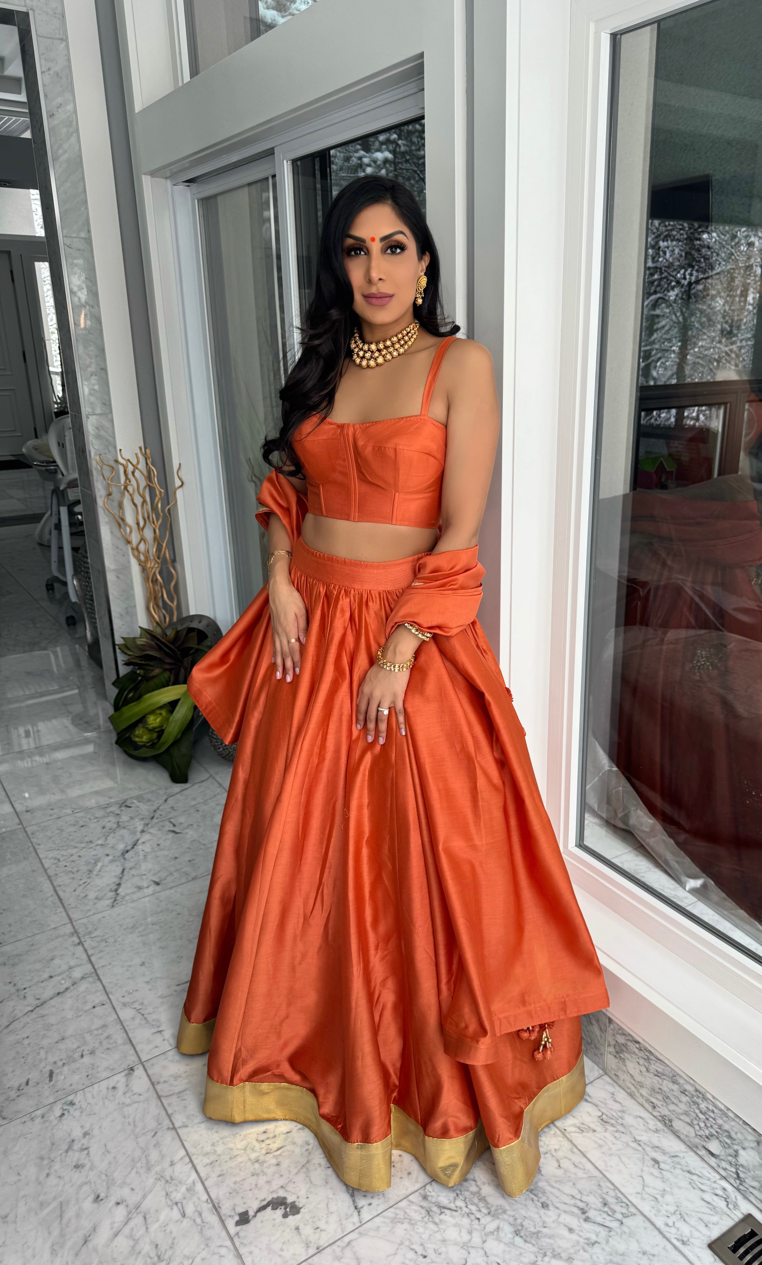 Auren | Orange Lengha