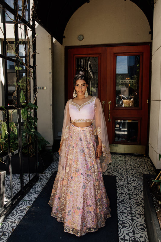 Amari | Pink Lehenga Set