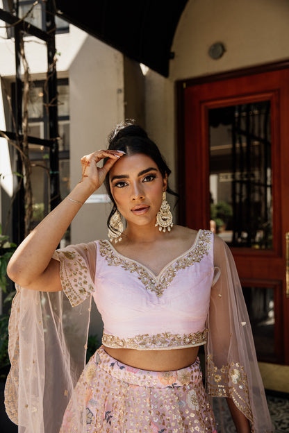 Amari | Pink Lehenga Set