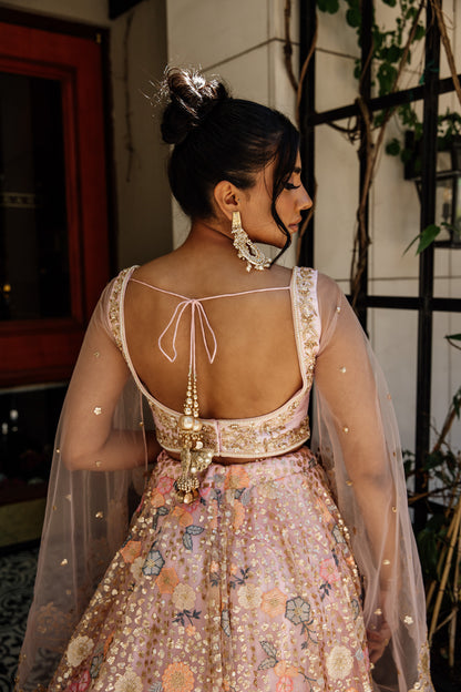 Amari | Pink Lehenga Set